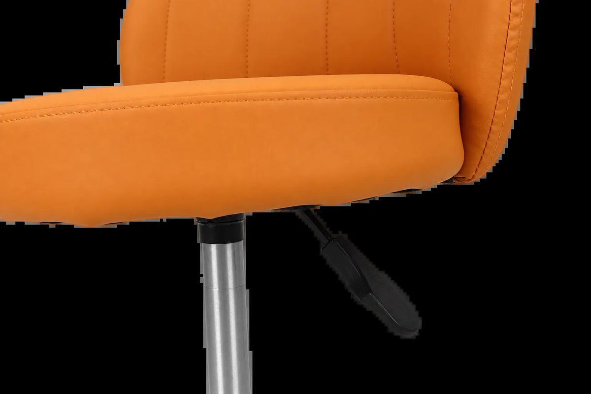 Kunert Beauty stool Aurea with backrest, height-adjustable – orange - photo 6