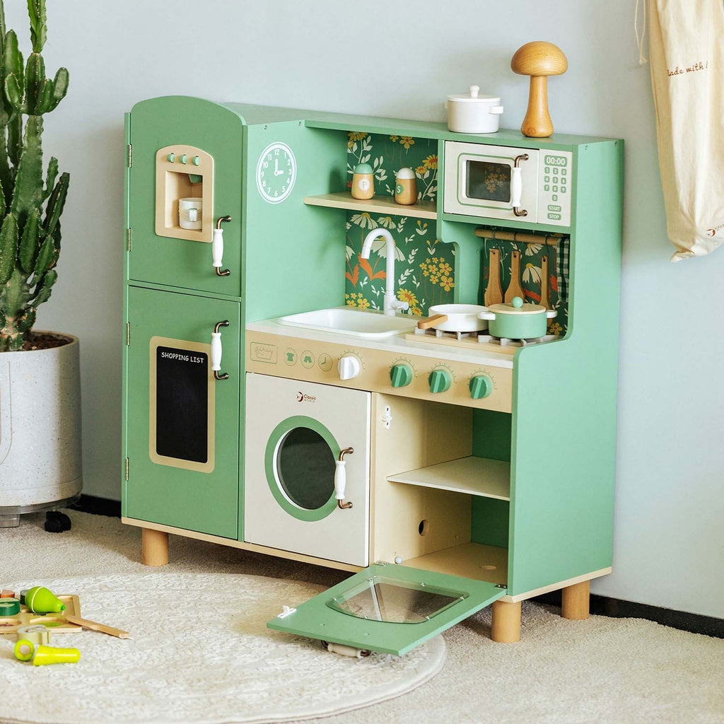Classic World Large Wooden Play Kitchen with Accessories - photo 7