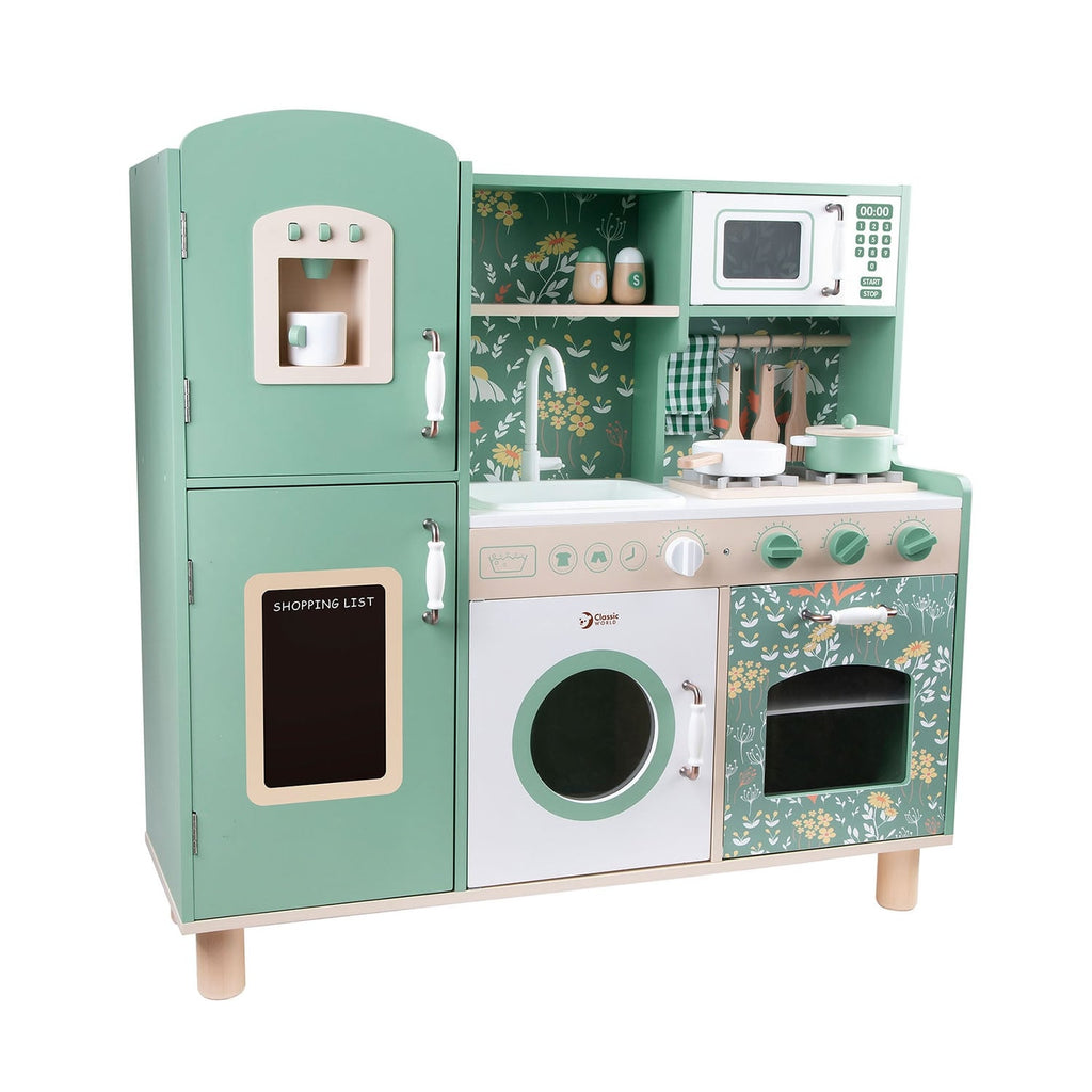 Classic World Large Wooden Play Kitchen with Accessories - photo 2