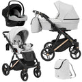 Kunert Lazzio Premium 3-in-1 Stroller – Ash Grey Eco – image 1
