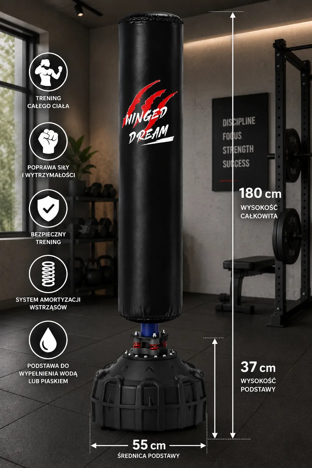 Kunert Free-standing punching bag HULK 180 cm anti-shock - photo 8