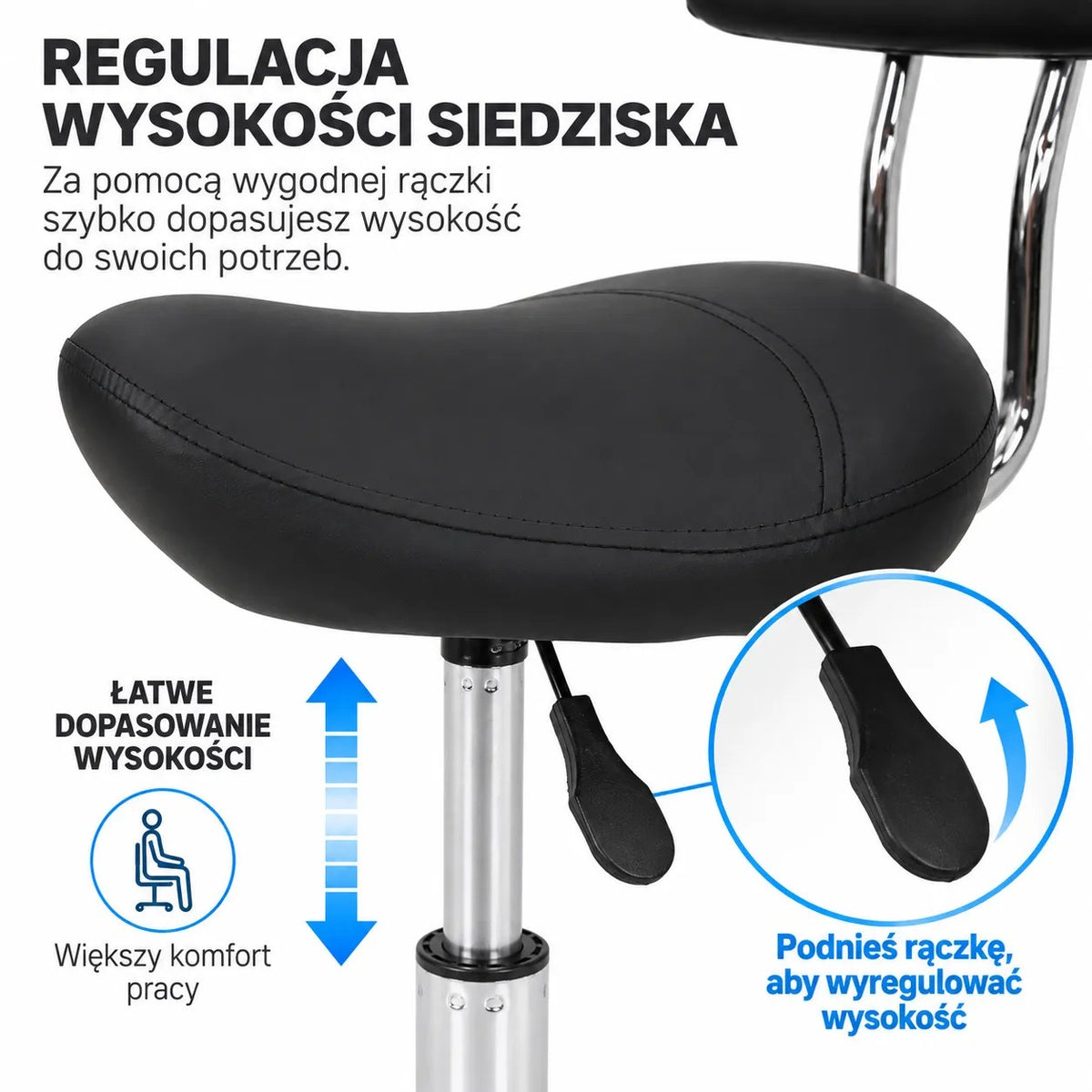 Kunert Beauty stool Sorelle with backrest, height-adjustable - photo 7