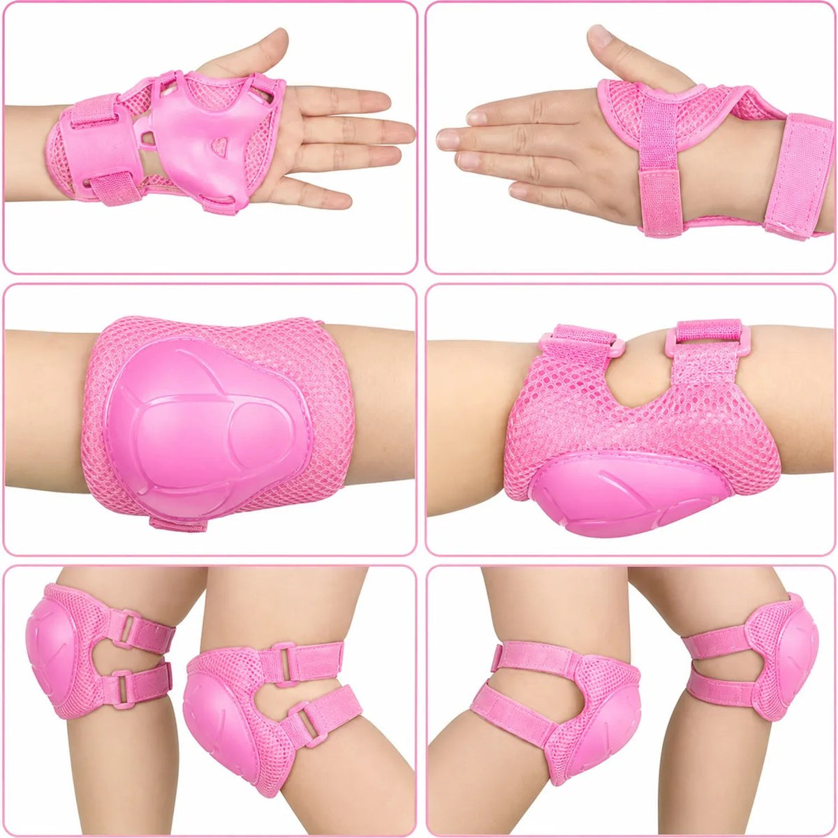 Kunert Kids protective gear set Megi 1, 6-piece: knee, elbow and wrist guards – pink - photo 6