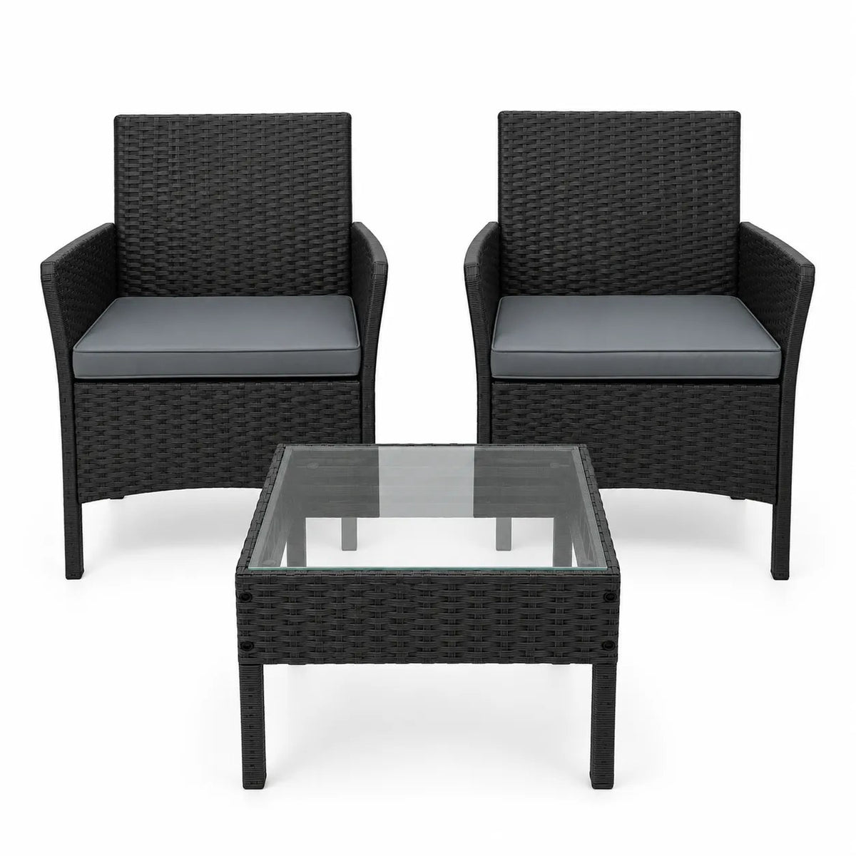 Kunert Garden seating set Bari: 2 armchairs + glass table - photo 6