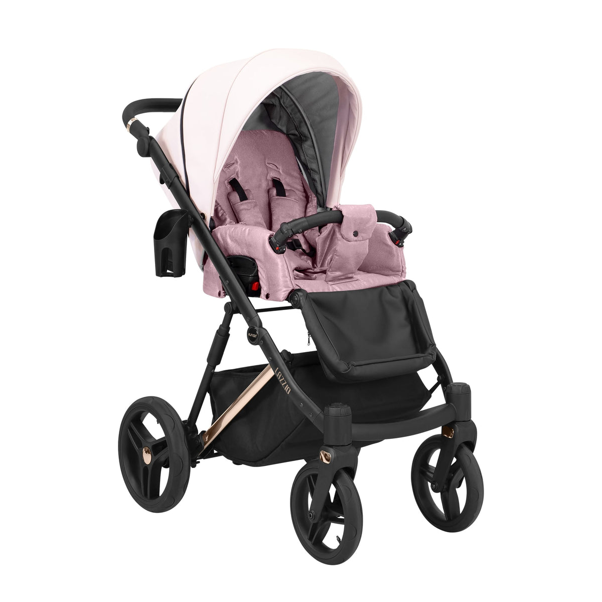 Wózek dziecięcy Kunert Lazzio Premium 2w1 - Miedziana rama - kolor: Róż Eco