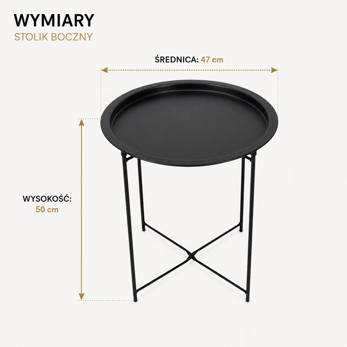 Kunert Loft side table Fina with removable tray - photo 4
