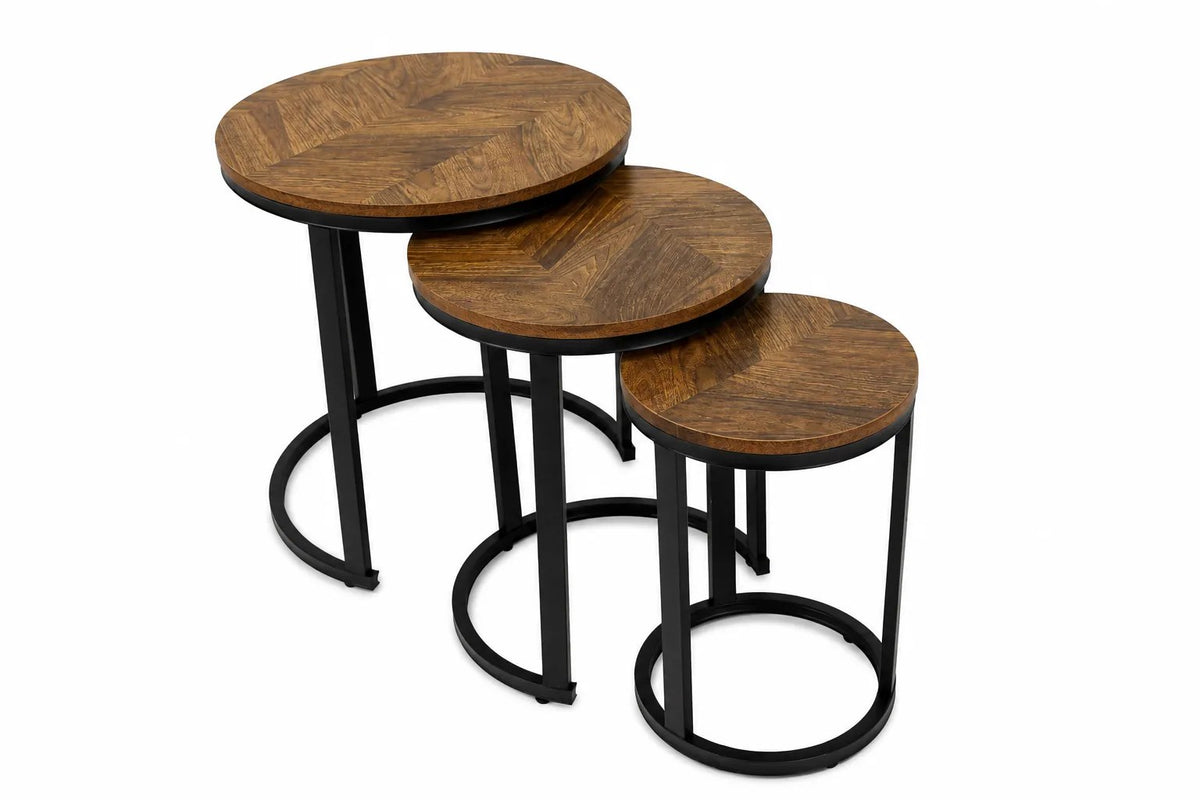 Kunert Coffee table set Terino, 2 nesting tables, oak look