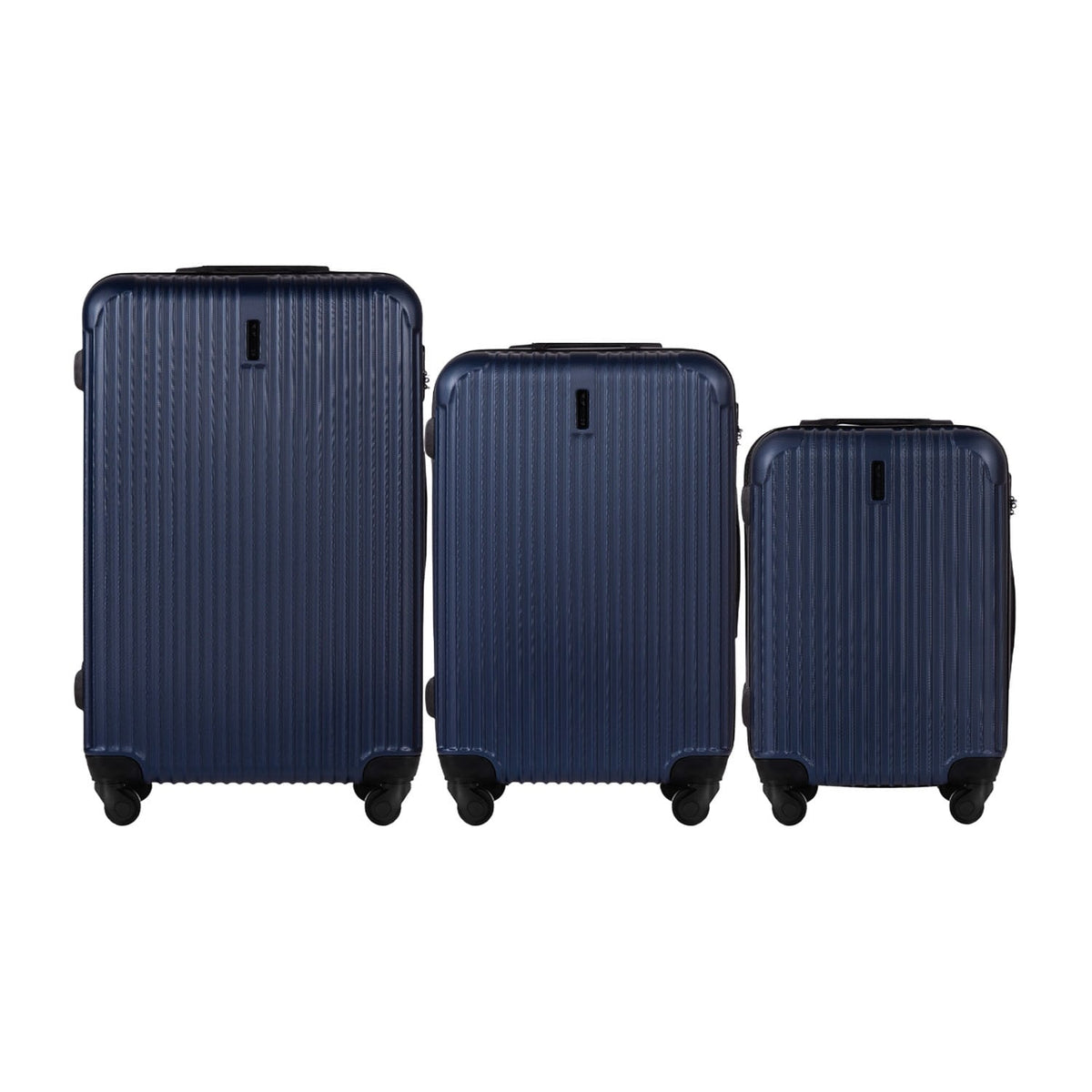 Wings Egret 3-Piece Hard Shell Suitcase Set – Navy