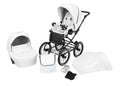 Kunert Romantic 2-in-1 Stroller – White Eco – image 1