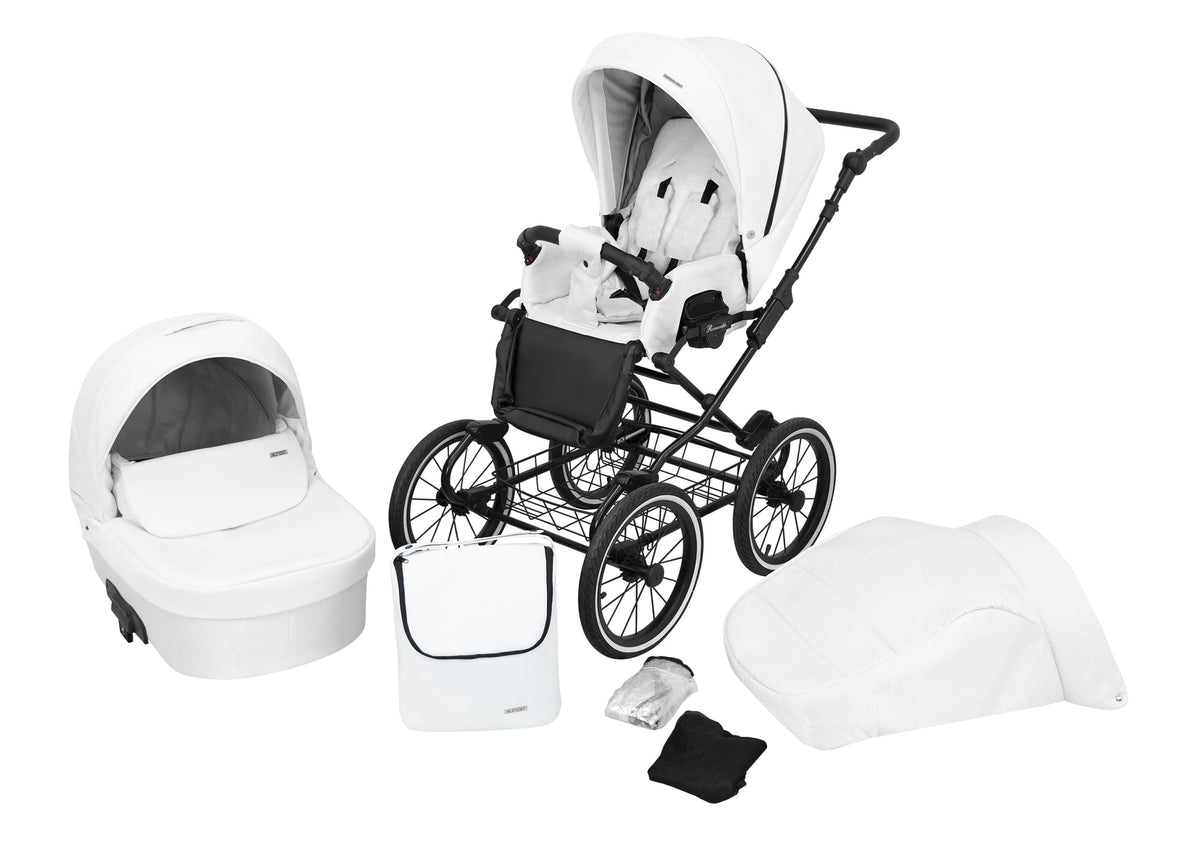Kunert Romantic 2-in-1 Stroller – White Eco – image 1