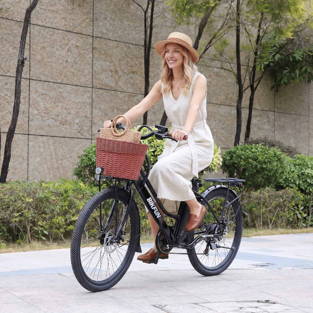 Bikfun AMAK00052 Women's Electric Bike 26" – Black - photo 12