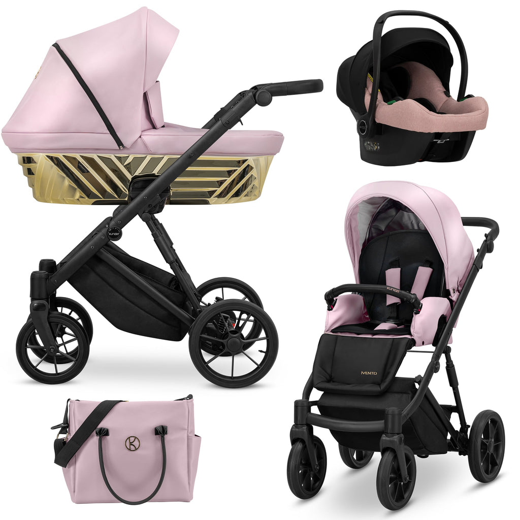 Kunert Ivento Glam 3-in-1 Stroller – Eco Pink Metalic – image 1