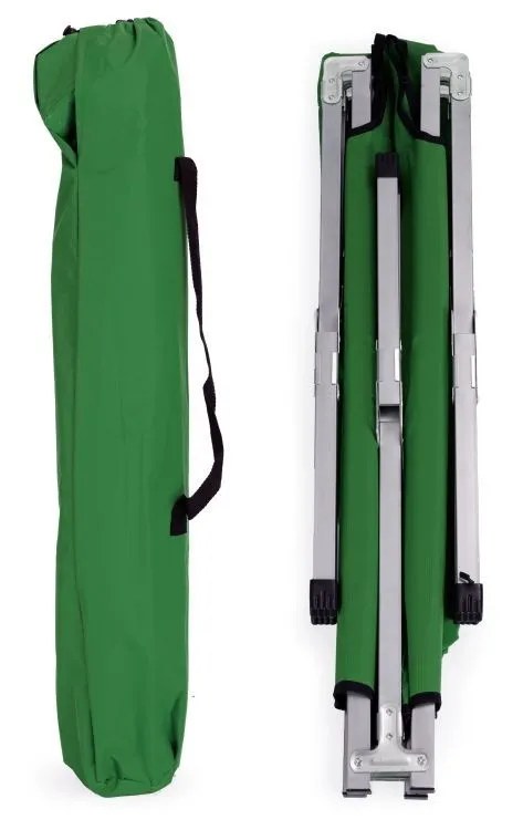 Kunert Folding camp bed Iron with carry bag, up to 120 kg – green - photo 5