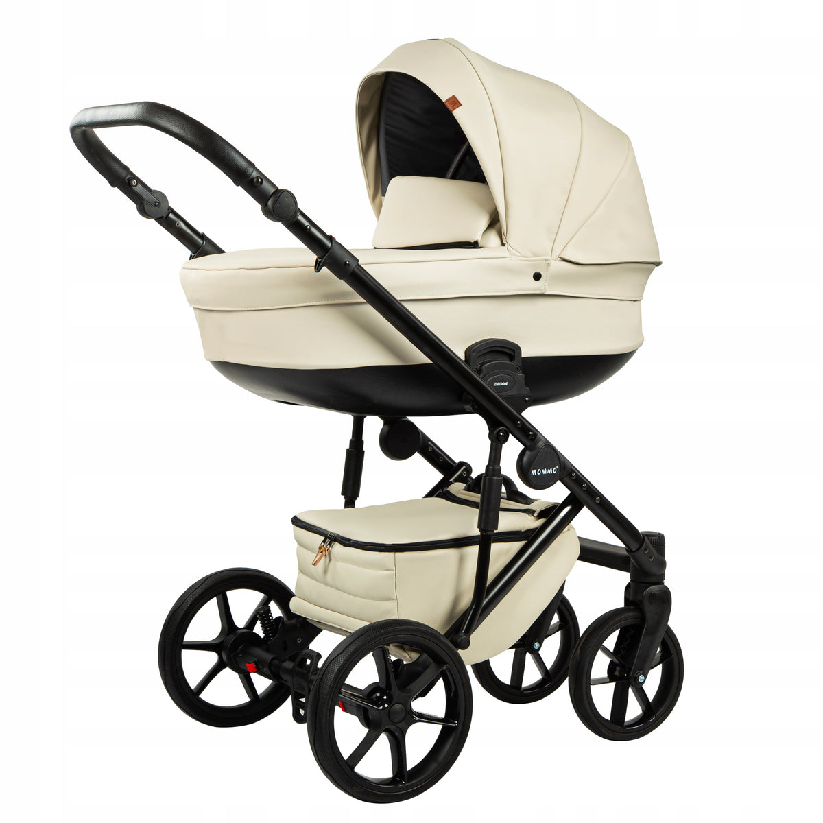 MOMMO Deluxe 3-in-1 Stroller – Beige – image 5