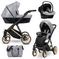 Kunert Ivento Premium 3-in-1 Stroller – Eco Grey Metalic – image 1
