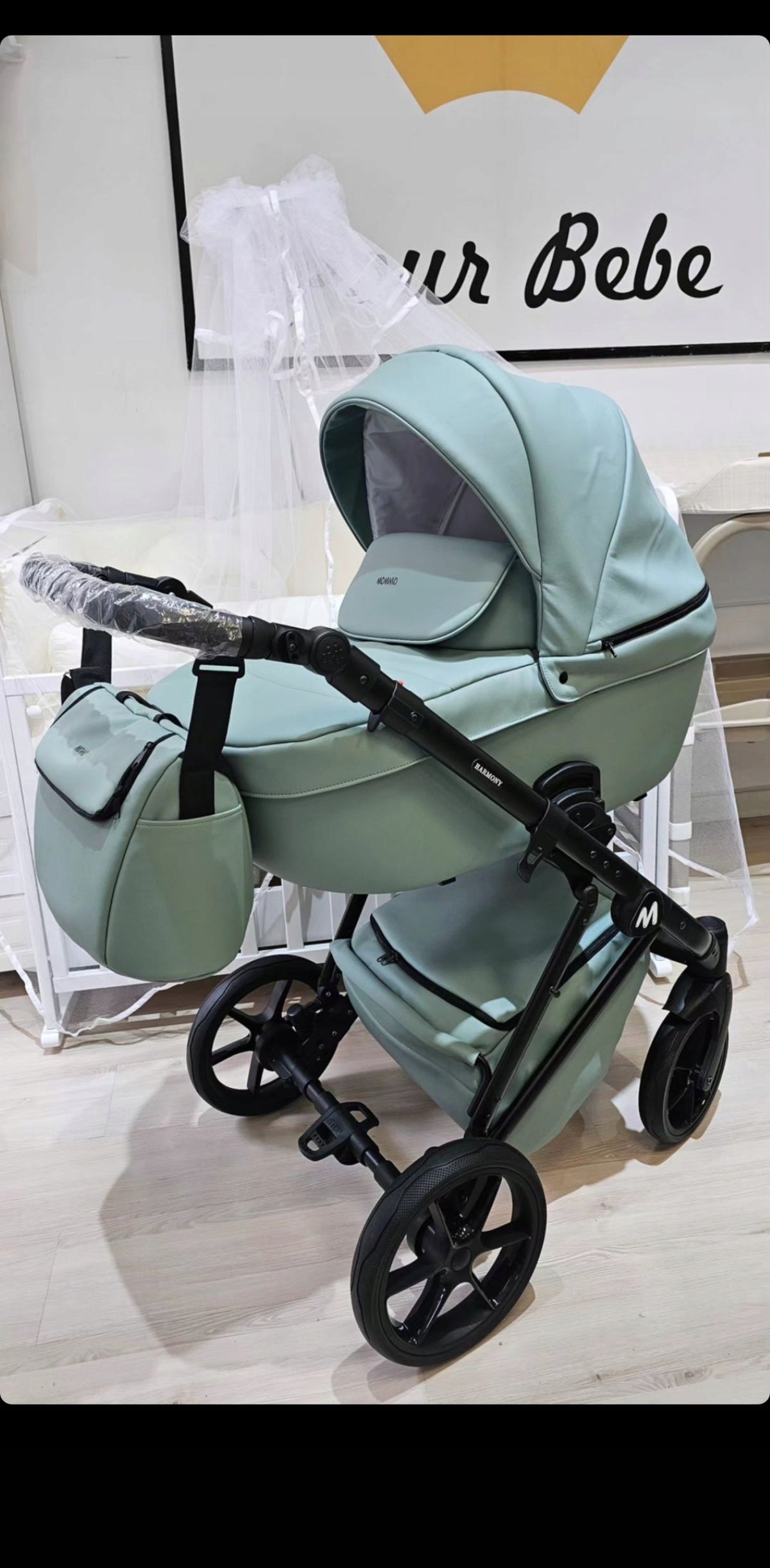 MOMMO Harmony 3-in-1 Stroller – Mint – image 15