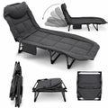 Kunert Folding camp bed Delta with pillow – black
