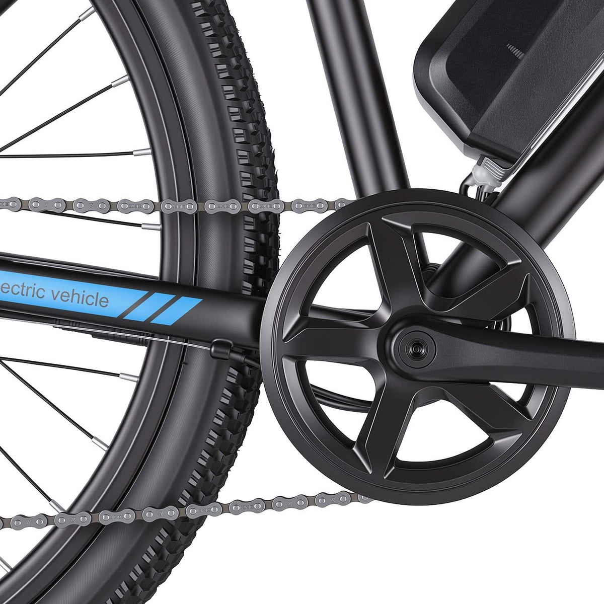 Ancheer Electric Mountain Bike 27.5" – Black / Blue - photo 6