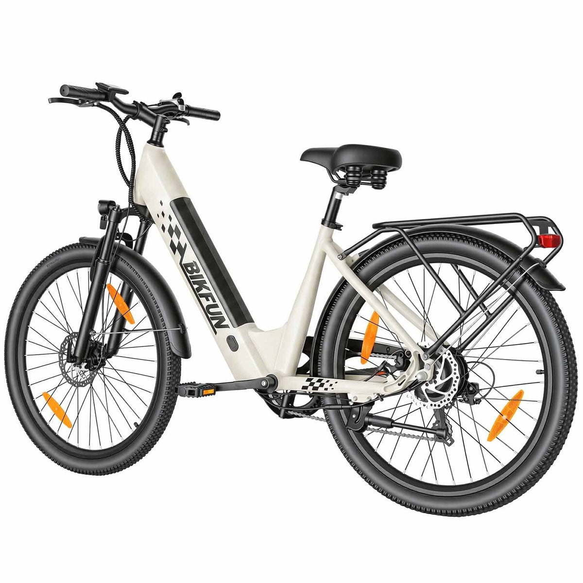 Bikfun AMAK00053 Women's Electric Bike 26" – Light Grey - photo 10