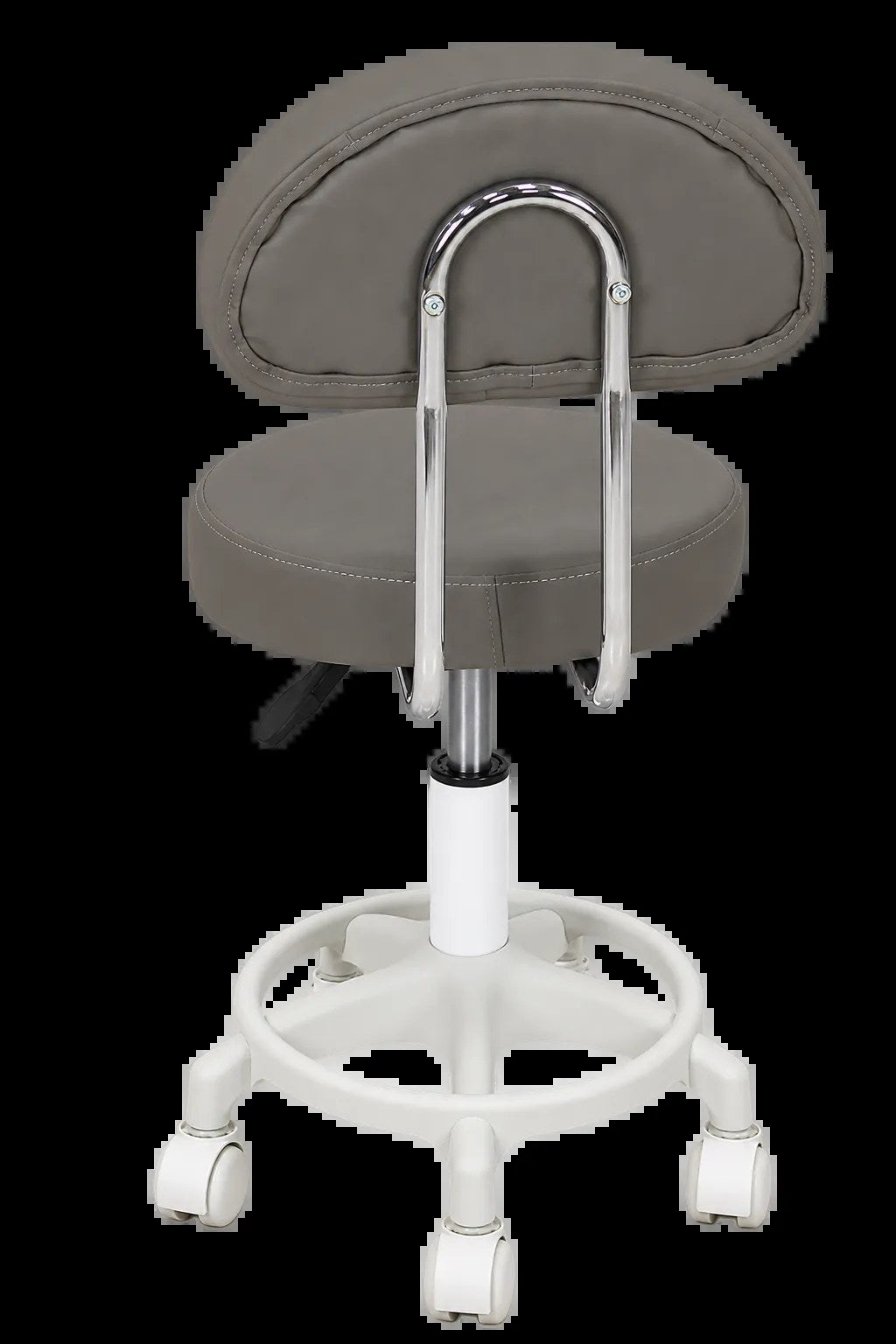 Kunert Beauty stool Bella with backrest, swivel – grey - photo 2