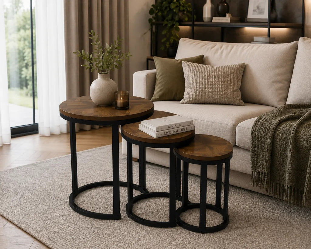 Kunert Coffee table set Terino, 2 nesting tables, oak look - photo 6