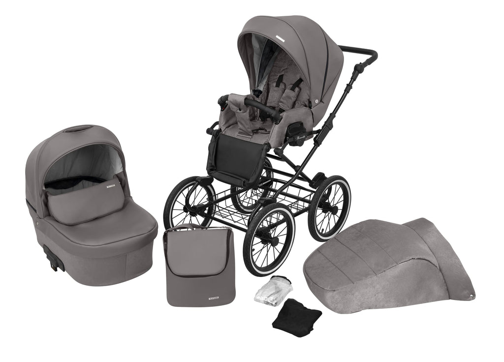 Kunert Romantic 2-in-1 Stroller – Graphite Eco – image 1