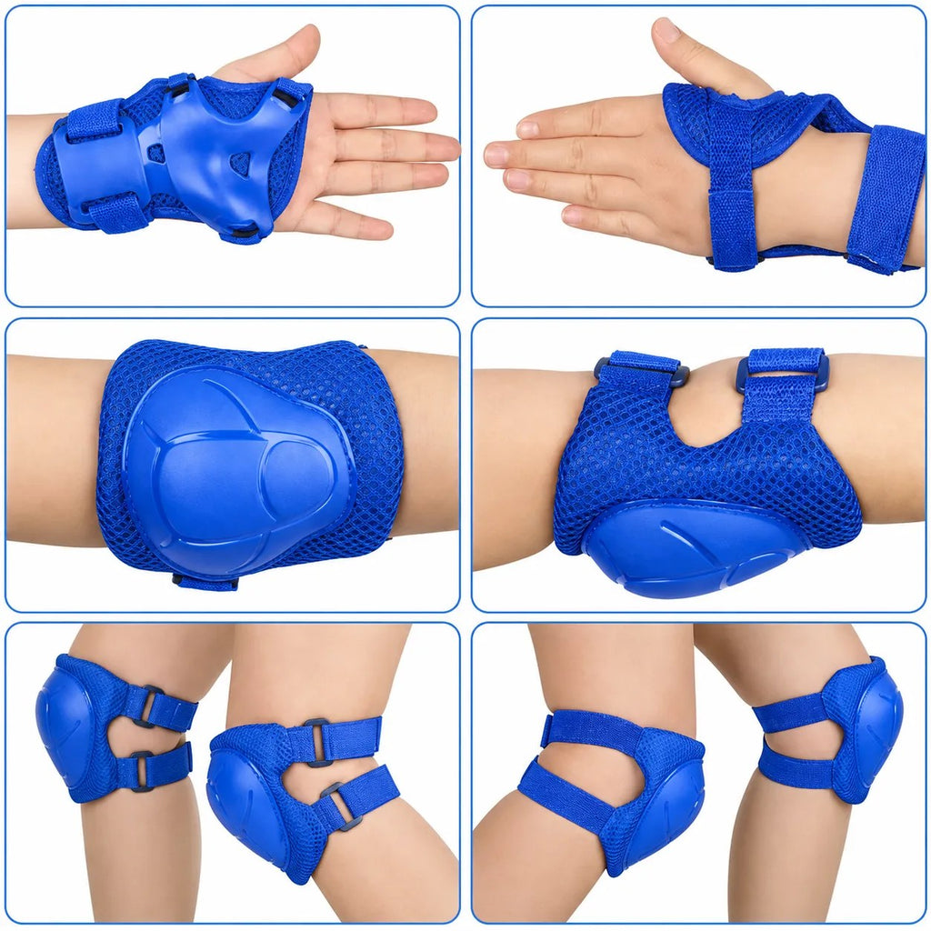 Kunert Kids protective gear set Niko 1, 6-piece: knee, elbow and wrist guards – blue - photo 9