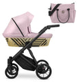 Kunert Ivento Glam barnevogn med liggedel – Eco Rosa metallic