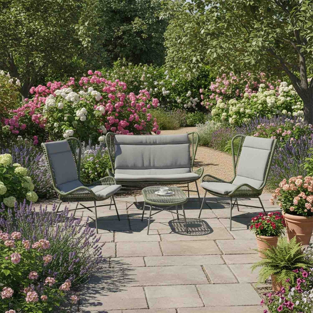 Sanico Goldlux Sunrise Garden Furniture Set – Sofa, 2 Armchairs, Table - photo 4
