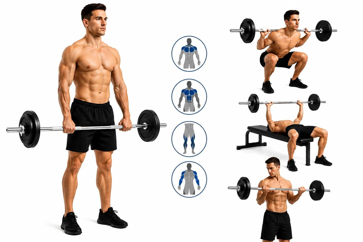 Kunert Dumbbell & barbell set ENDORFIN 50 kg with case - photo 10