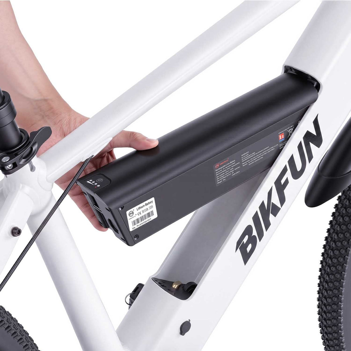 Bikfun AMAK00054 Electric Mountain Bike 26" – White - photo 14