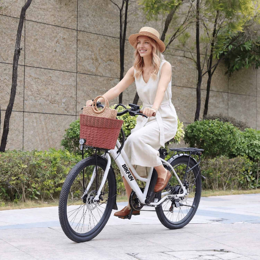 Bikfun AMAK00052 Women's Electric Bike 26" – White - photo 9