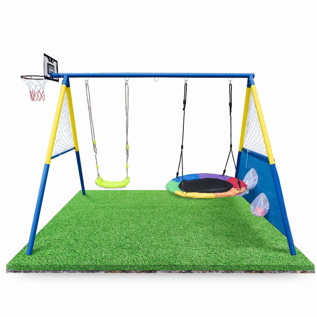 Jumi 4-in-1 Kids' Swing – Nest Swing with Basketball Hoop - photo 3