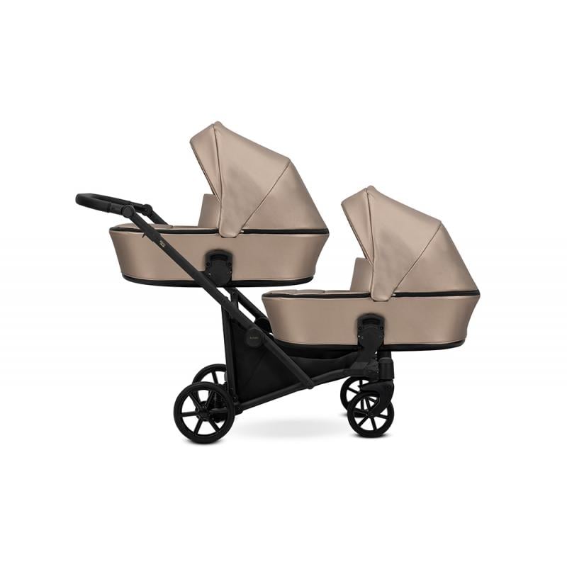 Kunert Brav Duo 3-in-1 Twin Stroller – Cappuccino Eco – image 2