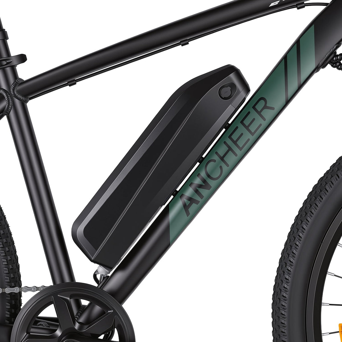 Ancheer Electric Mountain Bike 27.5" – Black / Green - photo 4