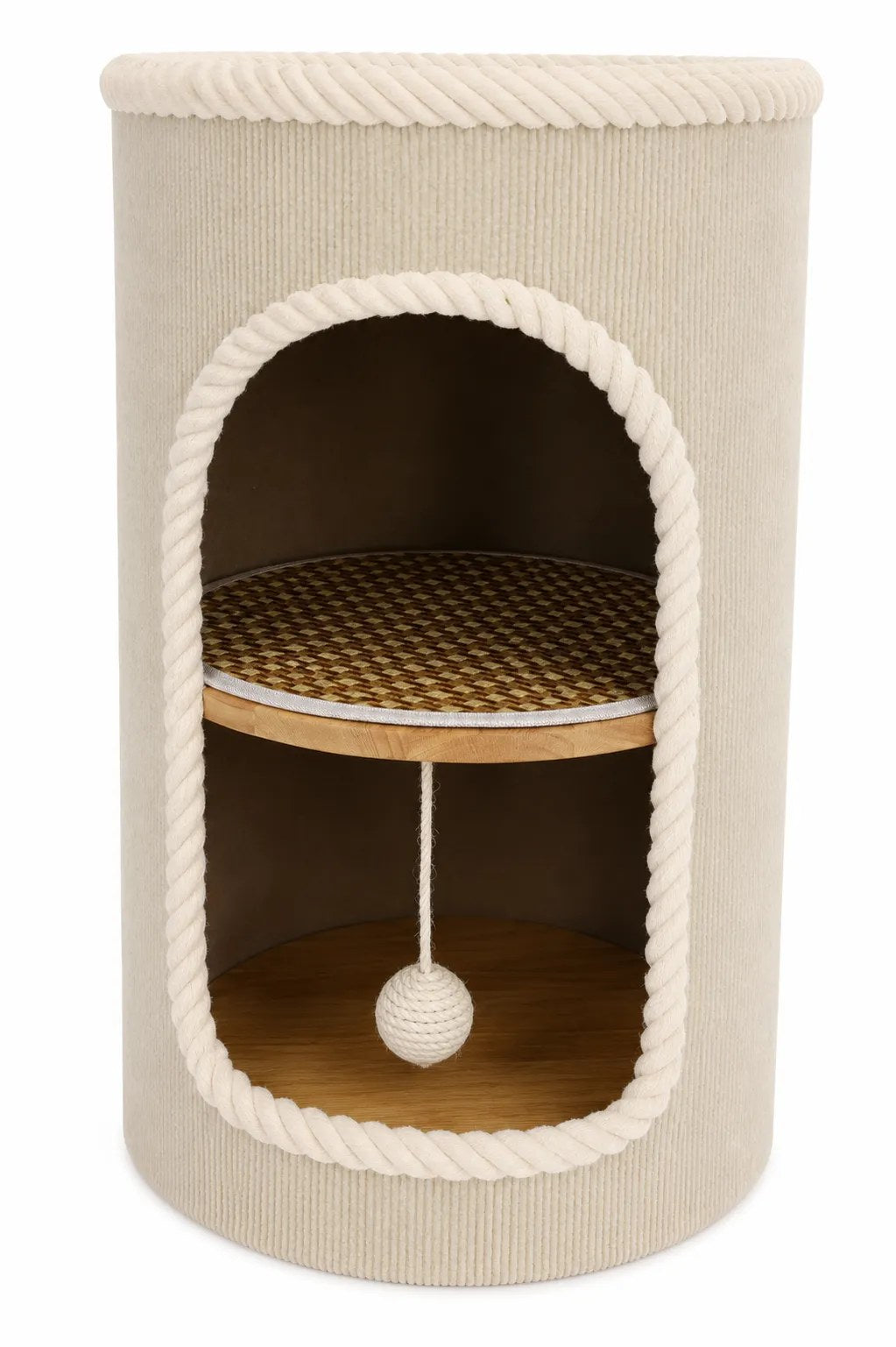 Kunert Cat scratching tower Coco 2-in-1 with bed – cream - photo 4
