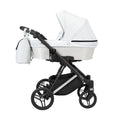 Kunert Lazzio Premium Pram with Carrycot – Silver Frame – White Eco
