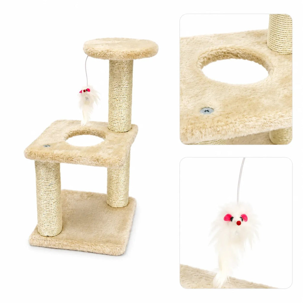 Kunert Compact cat scratcher Velvet with bed