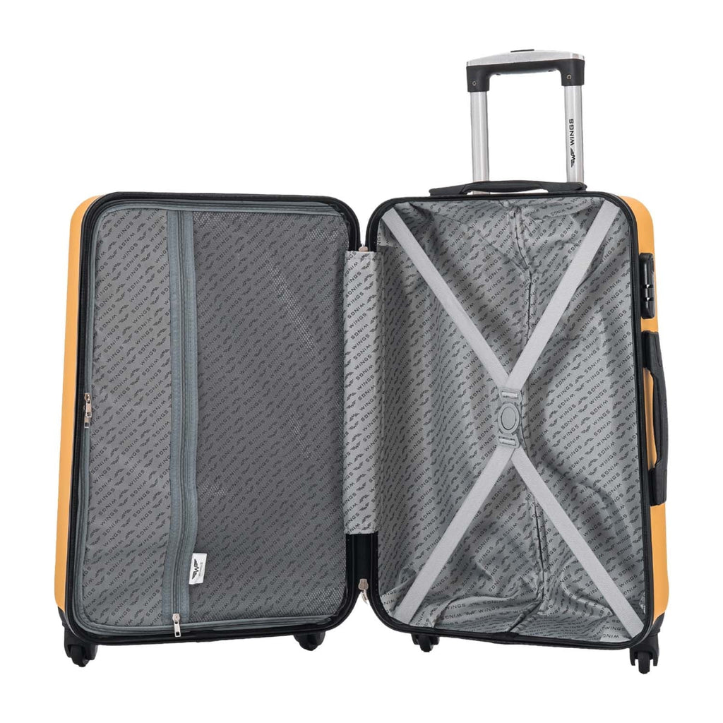 Wings Kestrel 3-Piece Hard Shell Suitcase Set – Yellow - photo 9