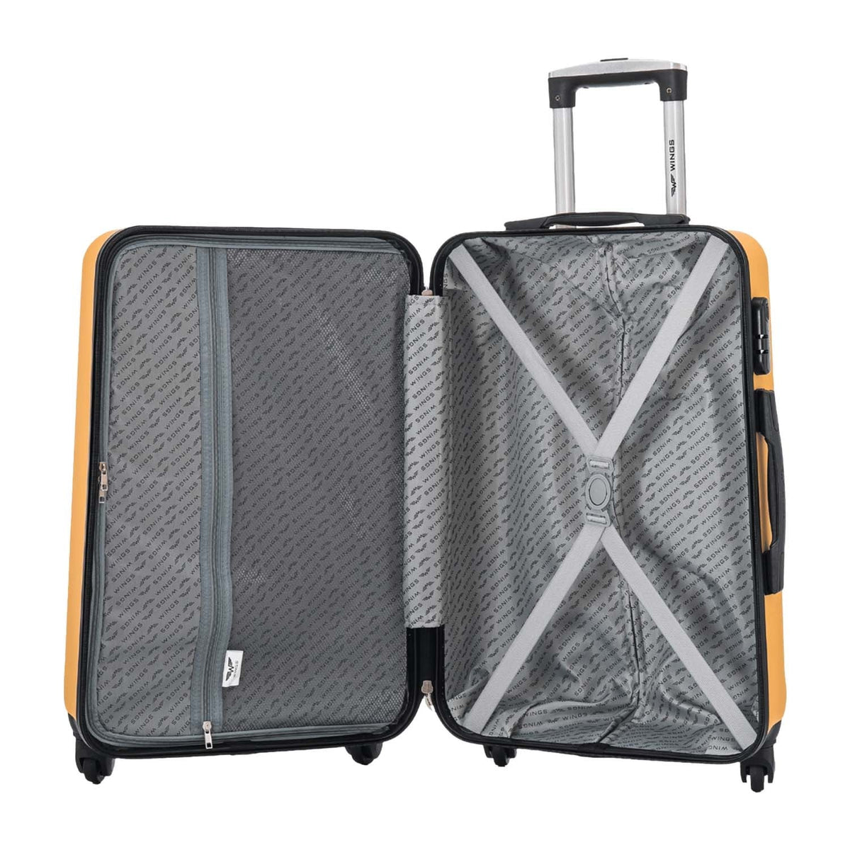 Wings Kestrel 3-Piece Hard Shell Suitcase Set – Yellow - photo 9