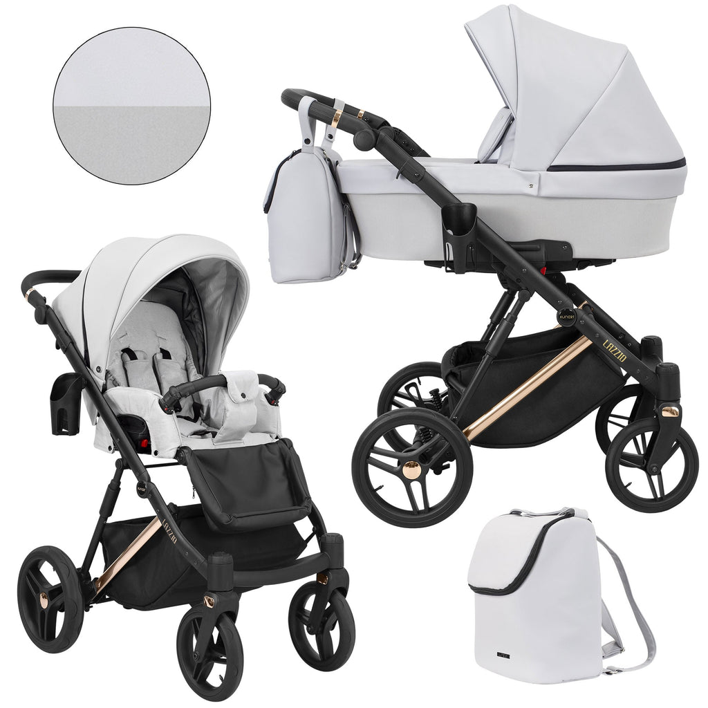 Kunert Lazzio Premium 2-in-1 Stroller – Ash Grey Eco – image 1