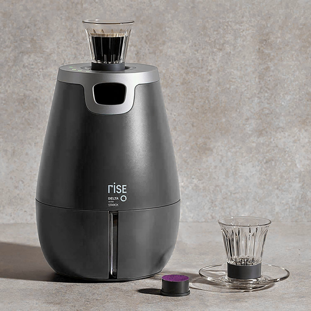 Delta Q Rise Capsule Coffee Machine with 4 Cups and Saucers – Black - photo 7