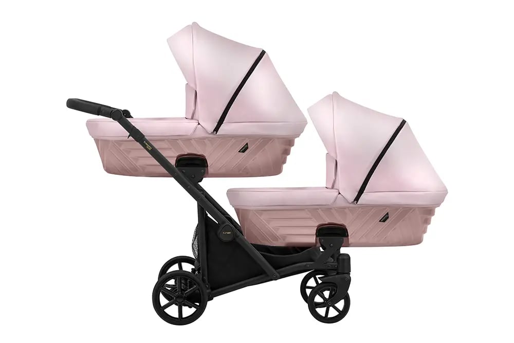 Kunert Ivento Duo 3-in-1 Twin Stroller – Eco Pink Metalic – image 1