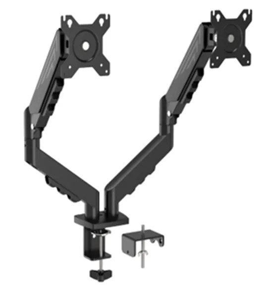 Kunert Dual-monitor desk mount for two 17–32" screens