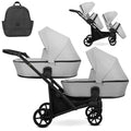 Kunert Brav Duo 2-in-1 Twin Stroller – Grey – image 1