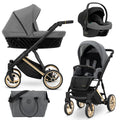 Kunert Ivento Premium 3-in-1 Stroller – Deep Graphite – image 1