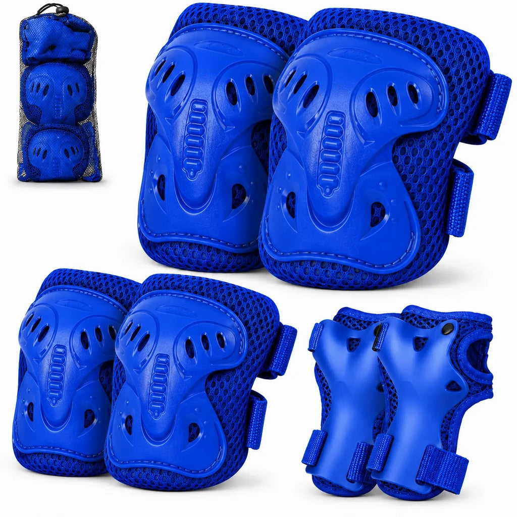Kunert Kids protective gear set Niko 2, 6-piece: knee, elbow and wrist guards – blue - photo 3