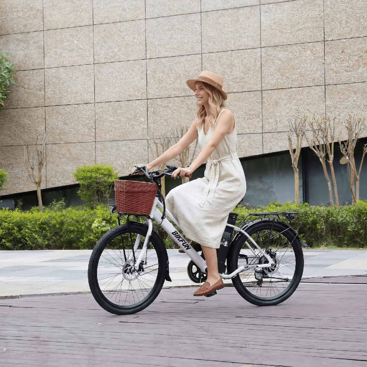 Bikfun AMAK00052 Women's Electric Bike 26" – White - photo 10