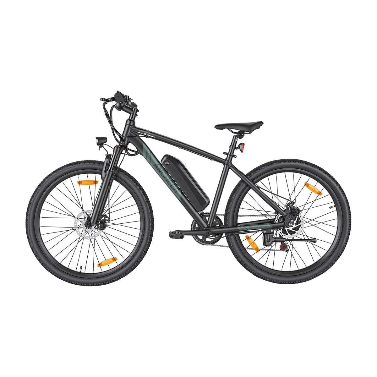 Ancheer Electric Mountain Bike 27.5" – Black / Green
