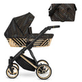 Kunert Ivento Glam Premium barnvagn med liggdel – Svart Style